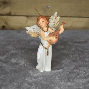 Vintage Angel with Harp Ornament